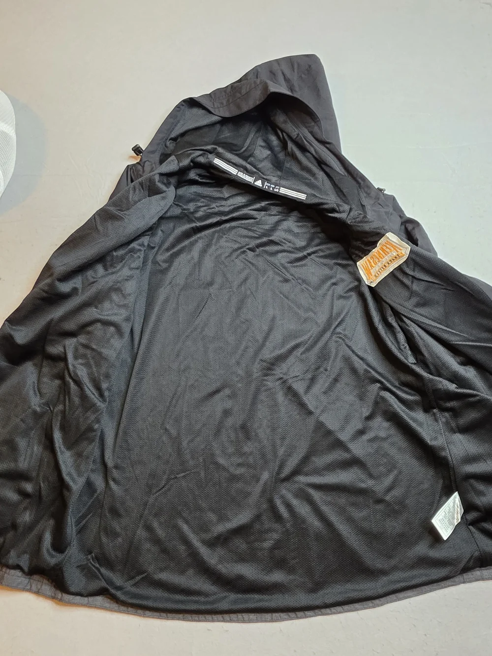 adidas Men's Black & Gray Kennesaw Hooded‎ Windbreaker